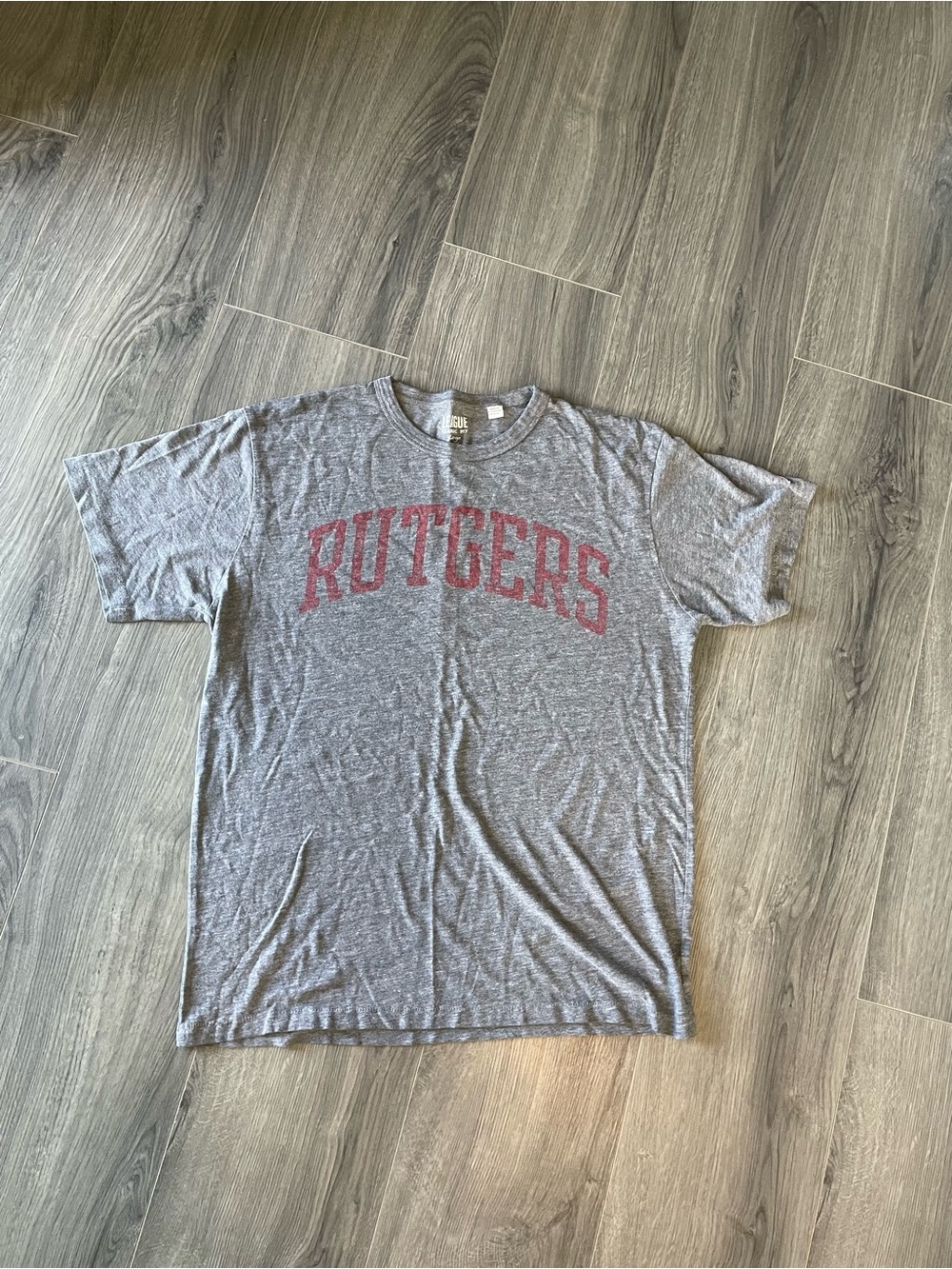 Vintage Rutgers University single stitch t-shirt heather grey Men’s size Large
